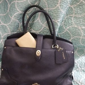 Gorgeous navy Coach handbag